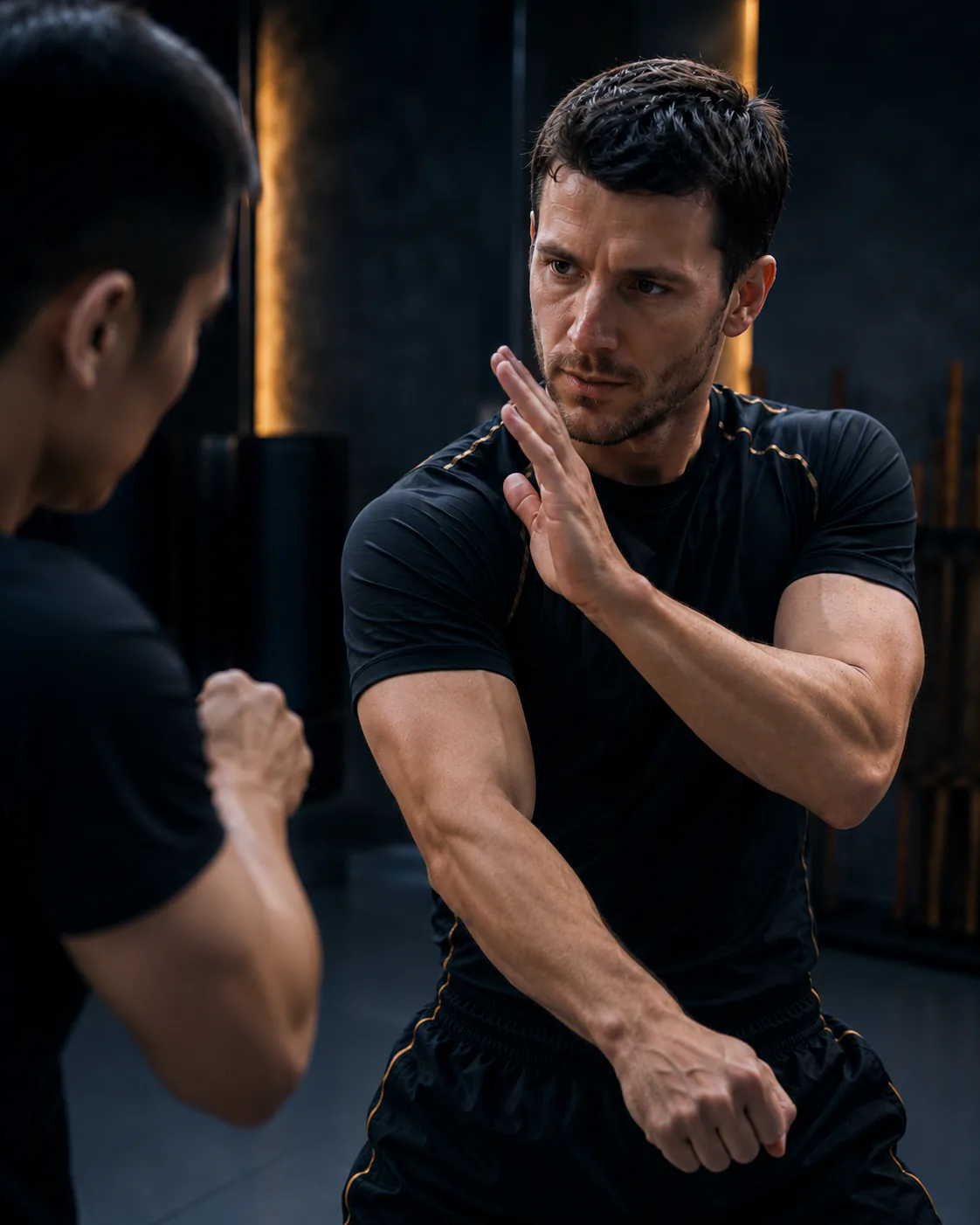 Martial arts technique demonstration
