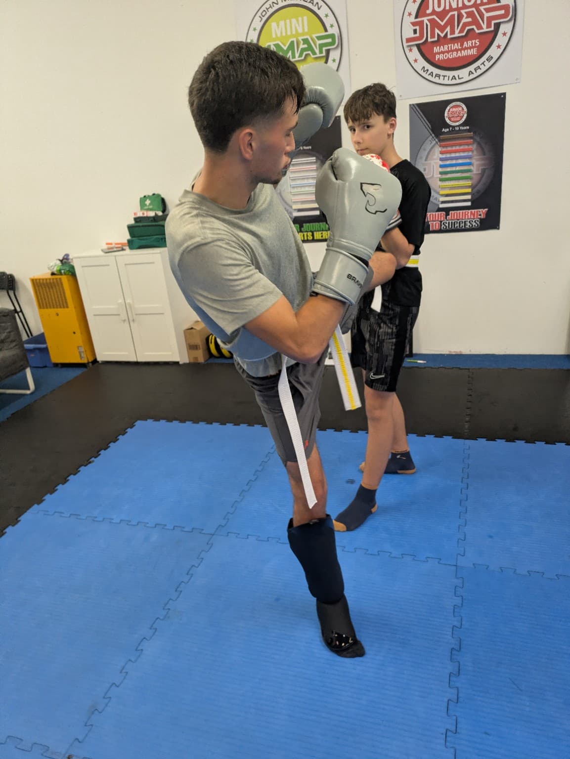 Teen martial arts training at John McKean Academy